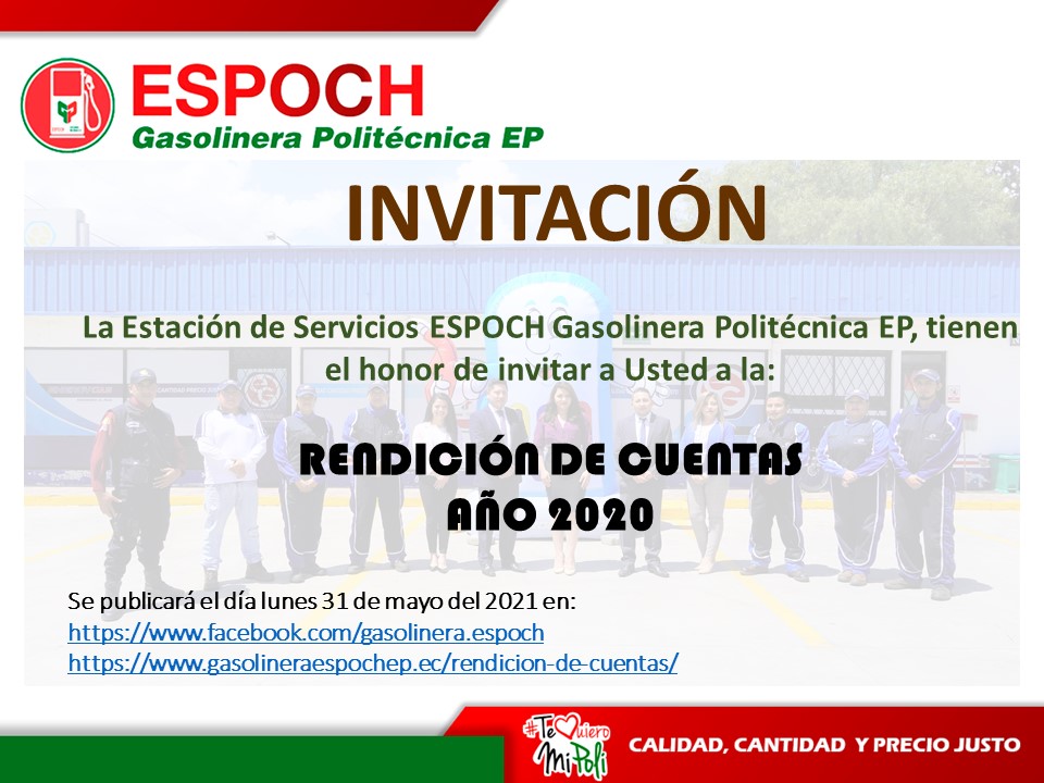 INVITACIÓN RENDICIÓN DE CUENTAS 2020